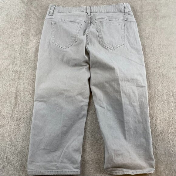 Lee Riders Womens Capri Jeans 30x18 Measured Light Gray Straight Leg - Picture 9 of 10